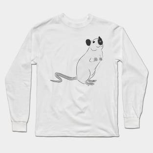 Black and White Siamese Rat Long Sleeve T-Shirt